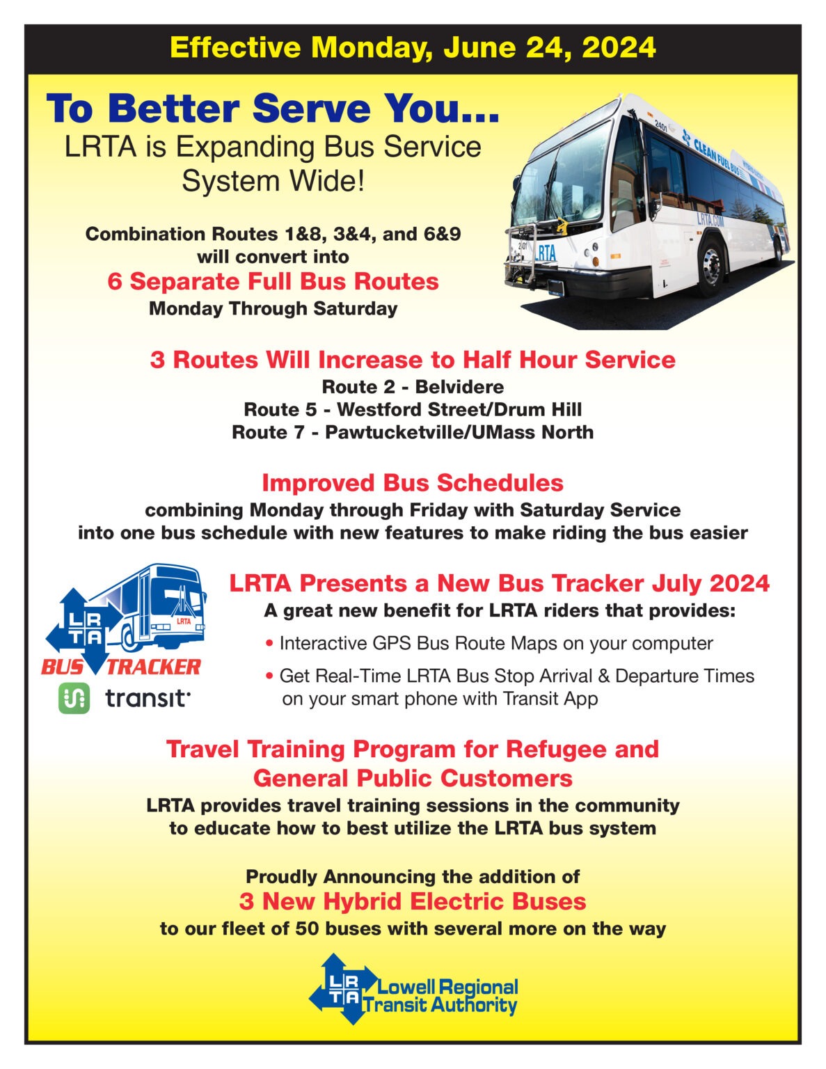 LRTA is Expanding Bus Service Systemwide! – Lowell Regional Transit ...